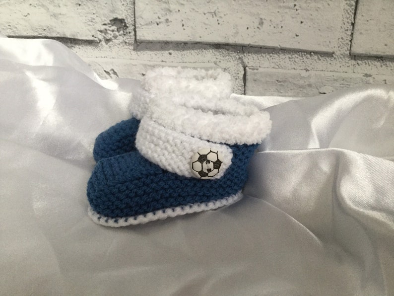 hand knitted baby booties