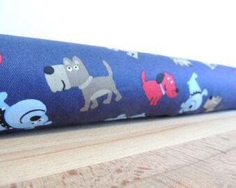 Dog draft stopper. Long door draft Stopper. Door or window snake. Draught excluder. House and home accessory.eco friendly energy saver.