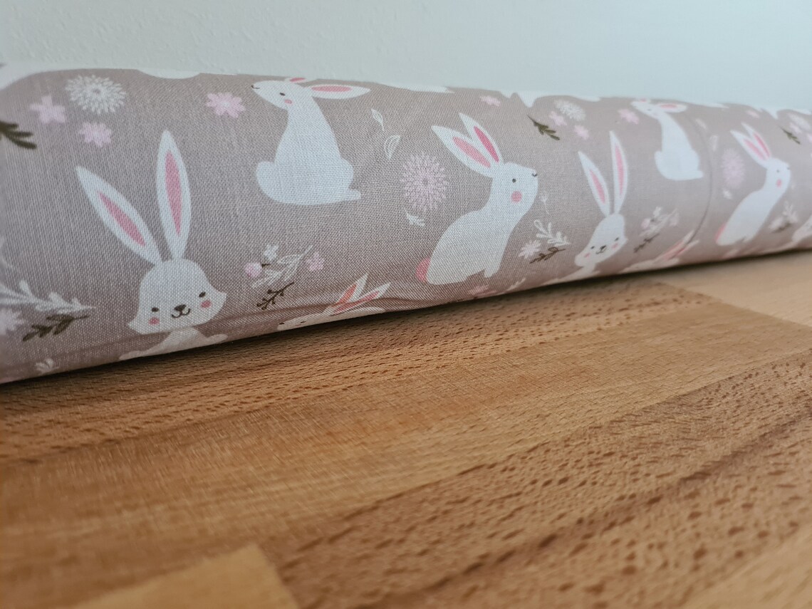 Draft Stopper. Draught Stopper. Rabbits. Bunnies. Bunny Etsy