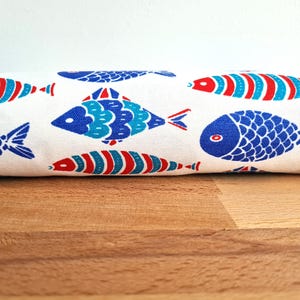 Paraspifferi a forma di pesce: serpente per porta in cotone extra lungo. Blocca la brezza.