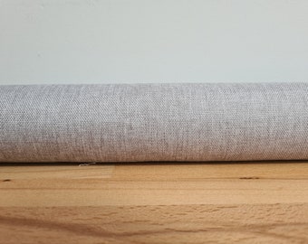 Light Grey Woven Fabric Draft Stopper: Eco-Friendly Door Snake. washable cover.