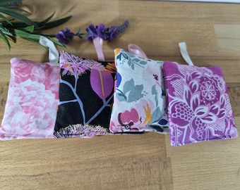 Bolsitas aromáticas de lavanda orgánica: Bolsitas perfumadas colgantes para armarios y cajones.