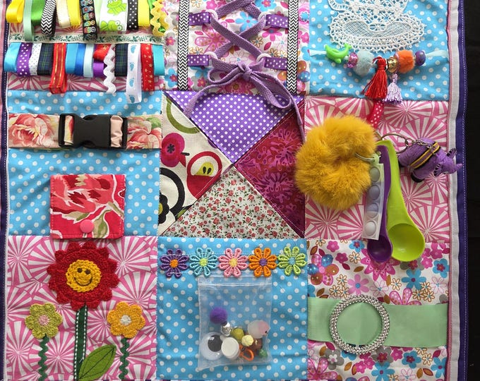 Sensory Fidget Quilt: Dementia Activity Mat for Restless Hands - Etsy ...