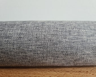 Grey. woven fabric draft Stopper. Door or window snake. Draught excluder. home accessory. ecofriendly energy saver. decorator weight.