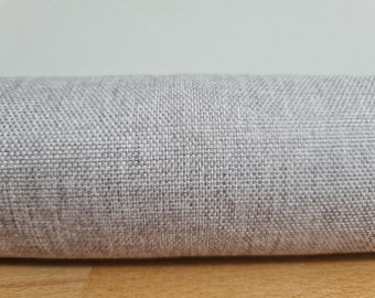 Light grey. woven fabric draft Stopper. Door or window snake. Draught excluder. home accessory. ecofriendly energy saver. decorator weight.