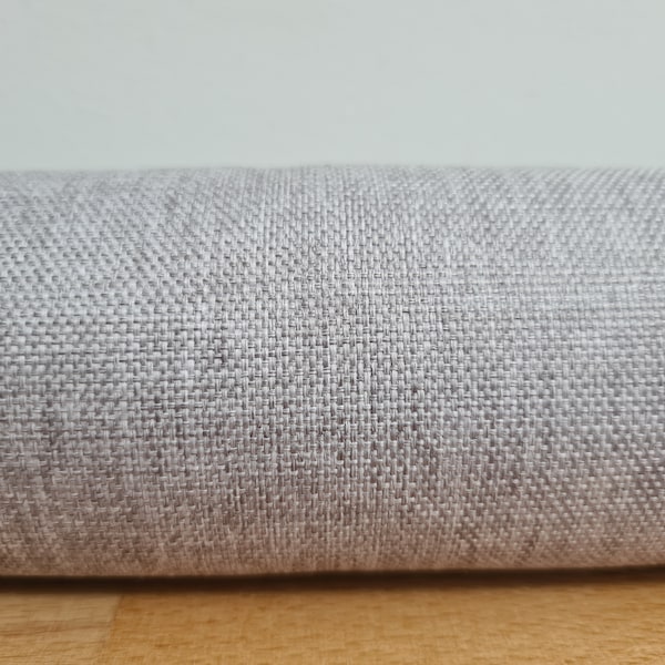 Light grey. woven fabric draft Stopper. Door or window snake. Draught excluder. home accessory. ecofriendly energy saver. decorator weight.