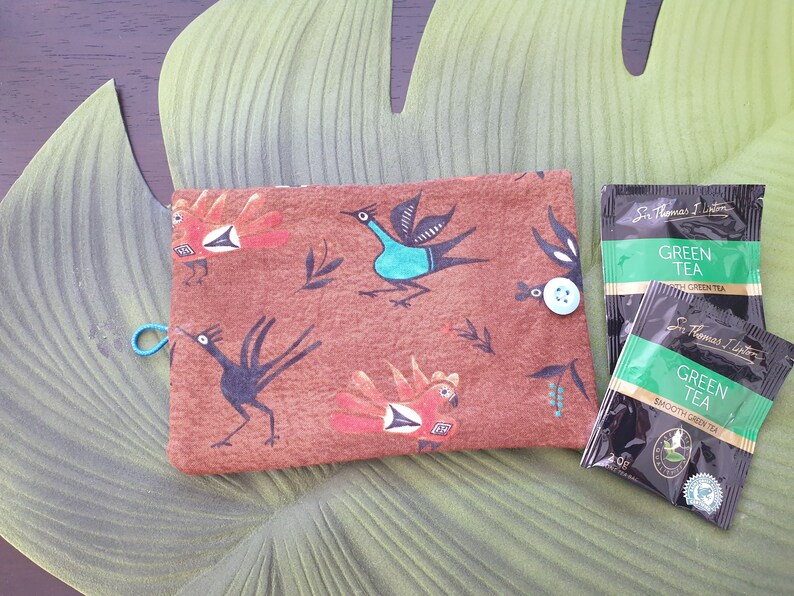 Tea Wallet. tea bag holder. Tea Bag Cozy. Tea bag organizer. Etsy