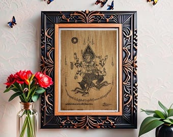 Thai Traditional Art of Brahma by Printing on Sepia Paper. - Etsy