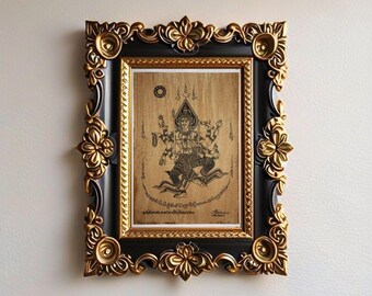 Thai Traditional Art of Brahma by Printing on Sepia Paper. - Etsy