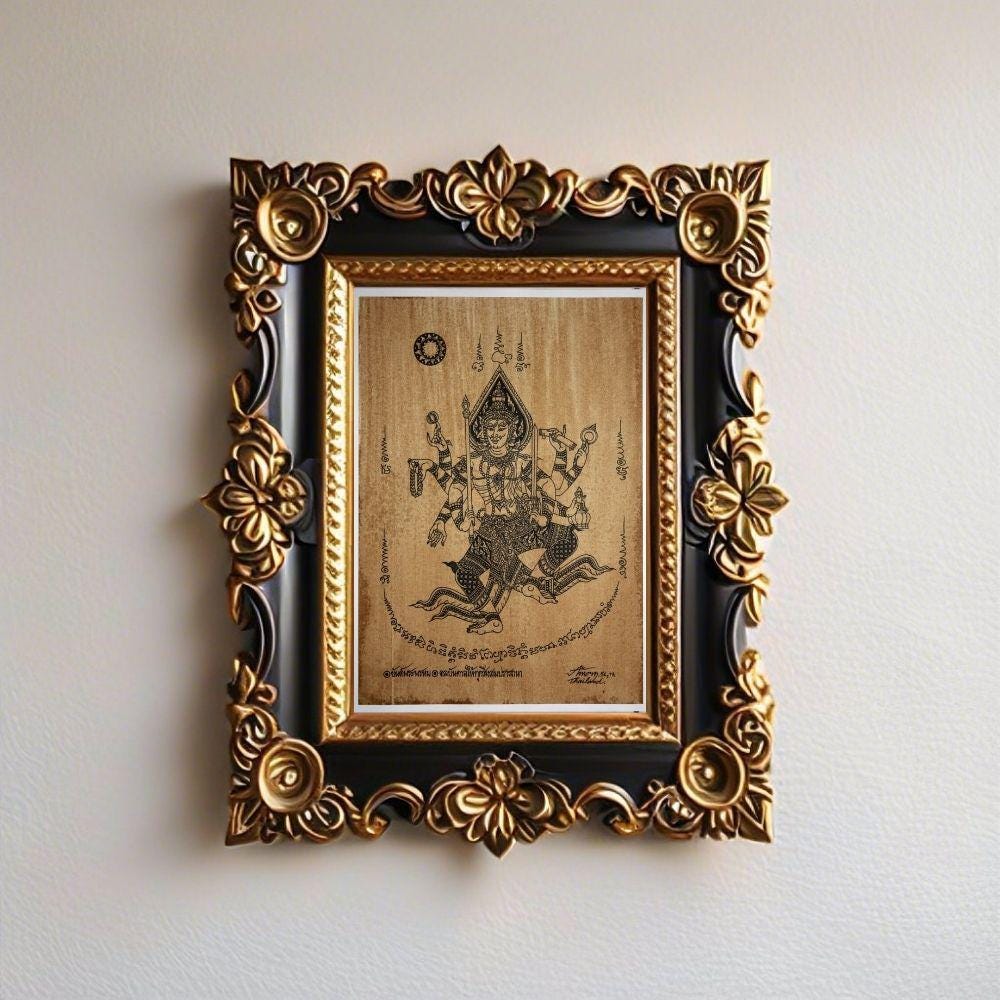 Thai Traditional Art of Brahma by Printing on Sepia Paper. - Etsy