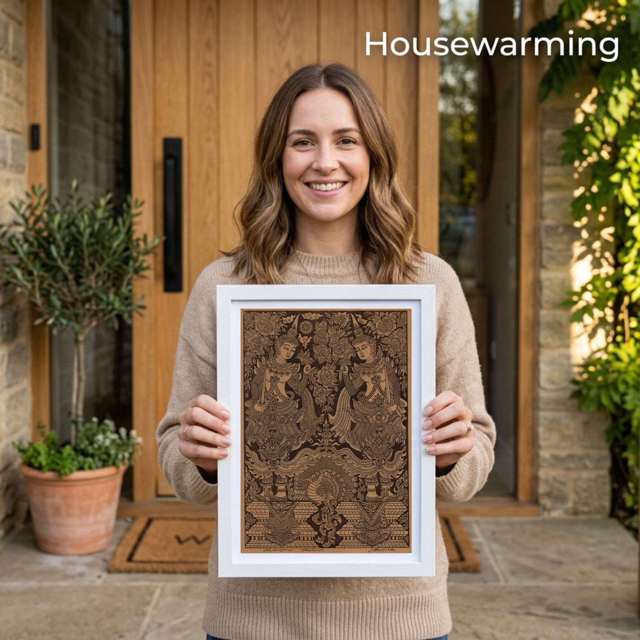Thai Traditional Art of Deity by Printing on Sepia Paper. - Etsy