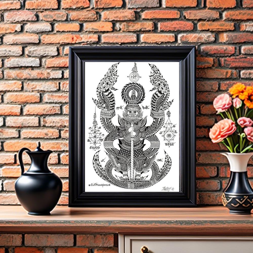 Digital File Download, Prints Art,thai Traditional Art of