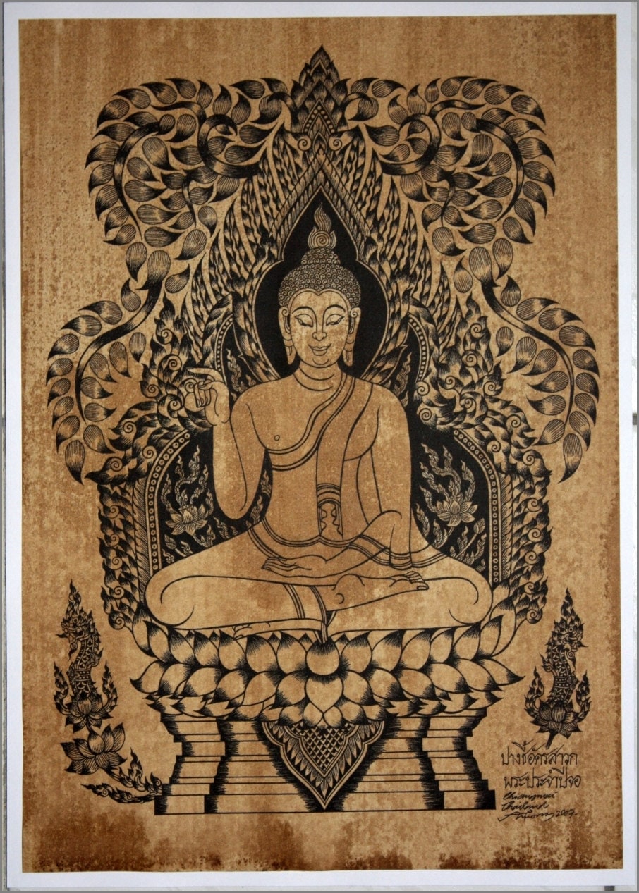 日本画　絵画　仏陀　Buddha アジアン　値下げ 日本画 絵画 仏陀 Buddha アジアン 値下げ 日本画絵画仏陀Buddha