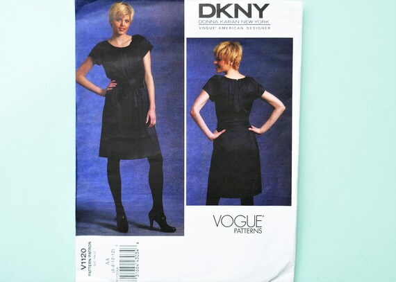 DKNY Vogue Sewing Pattern, A-line Dress, Size 6-12 (uncut) - Etsy DKNY Vogue Sewing Pattern, A-line Dress, Size 6-12 (uncut) - Etsy