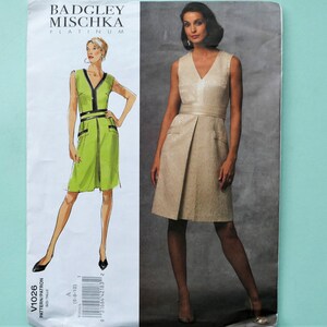 VOGUE American Designer Sewing Dress Making Printed Pattern #V1026 - Badgley Mischka 2008 // Misses DRESS Size 6-10 (B11)