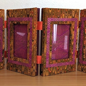 Brieftaschengröße 4-Panel-Ziegenharmonika-Rahmen