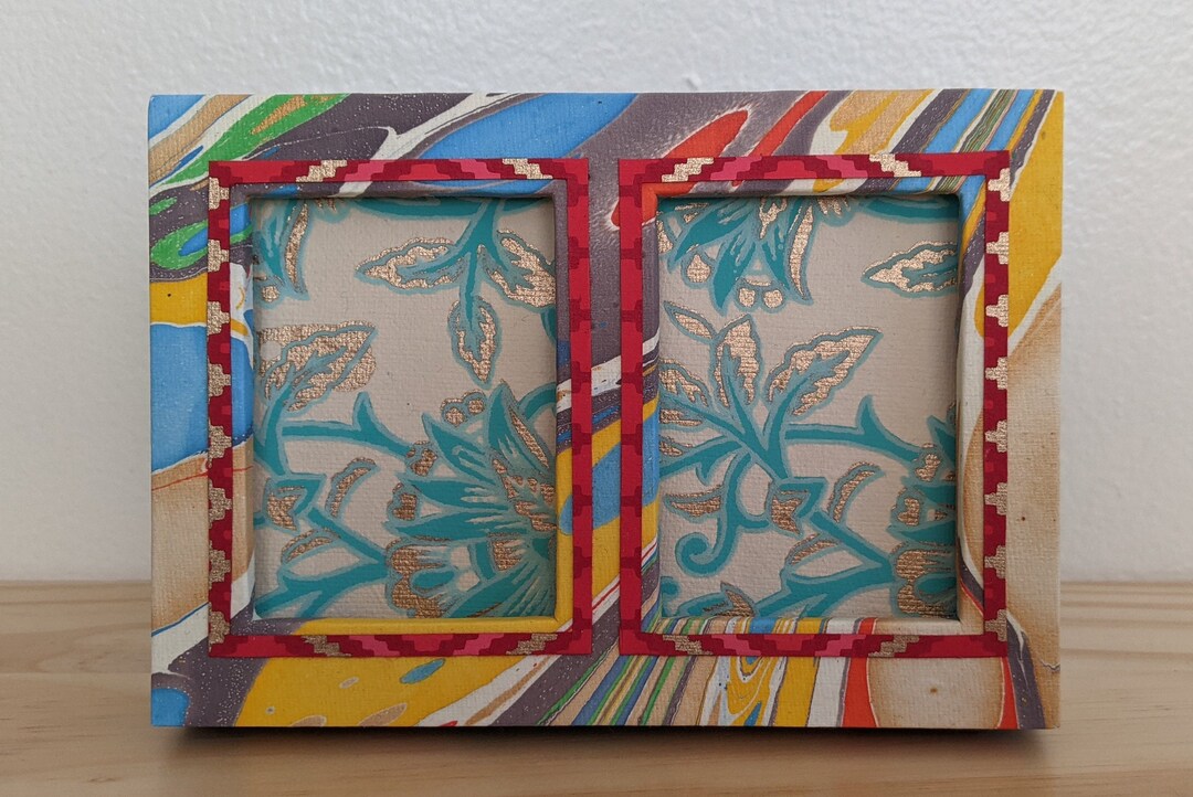 Custom Double Walletsize Picture Frame Etsy