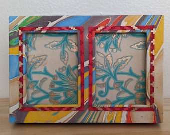 Custom Double Wallet-Size Picture Frame
