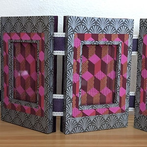 Brieftaschengröße 4-Panel-Ziegenharmonika-Rahmen