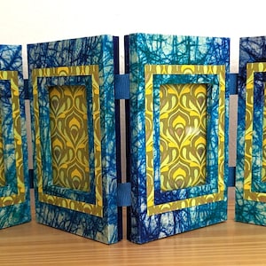 Brieftaschengröße 4-Panel-Ziegenharmonika-Rahmen