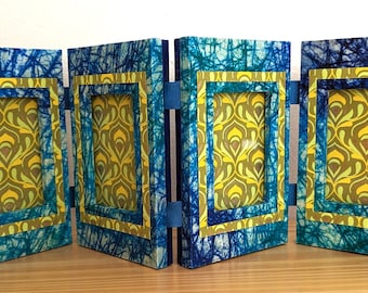 Brieftaschengröße 4-Panel-Ziegenharmonika-Rahmen