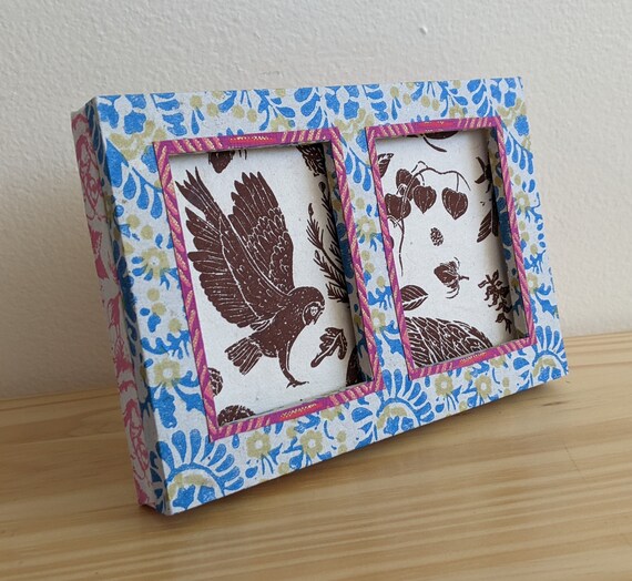 Double Walletsize Picture Frame Etsy