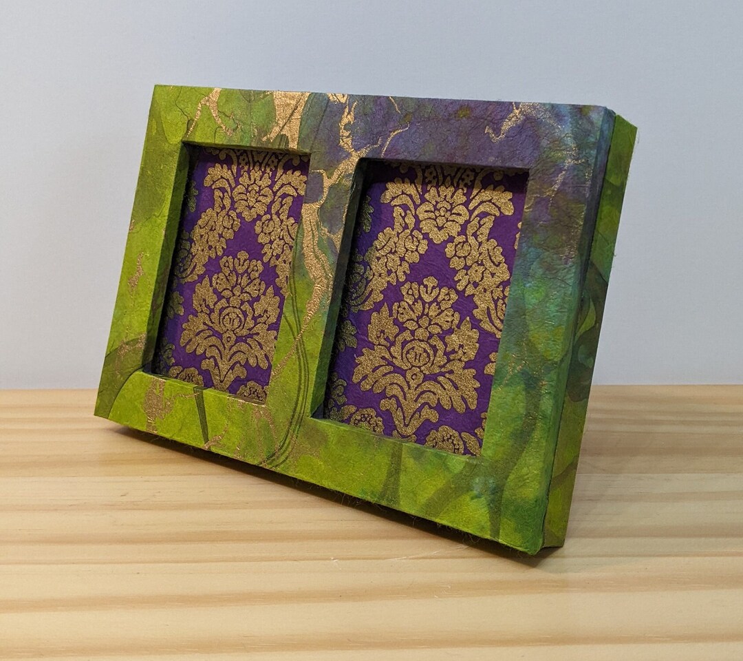 Double Walletsize Picture Frame Etsy