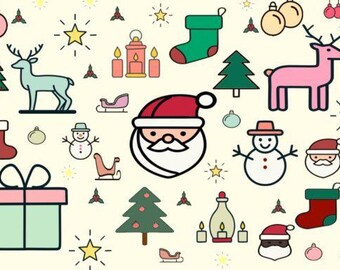 Pinceles navideños para garabatear - Set de pinceles navideños para Procreate (Descarga digital)