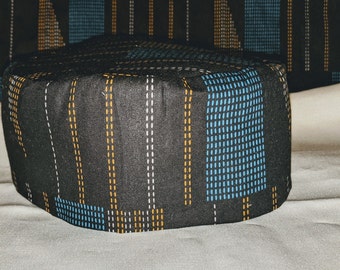 Kufi Hat-kente print fabric