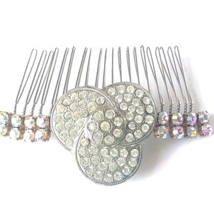 Art Deco hair comb, rhinestone bridal comb,  hair comb, Art Deco wedding