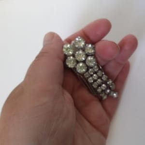 Art deco-haarkam, mini-bruidskam met strassteentjes, haarkam, art-decobruiloft