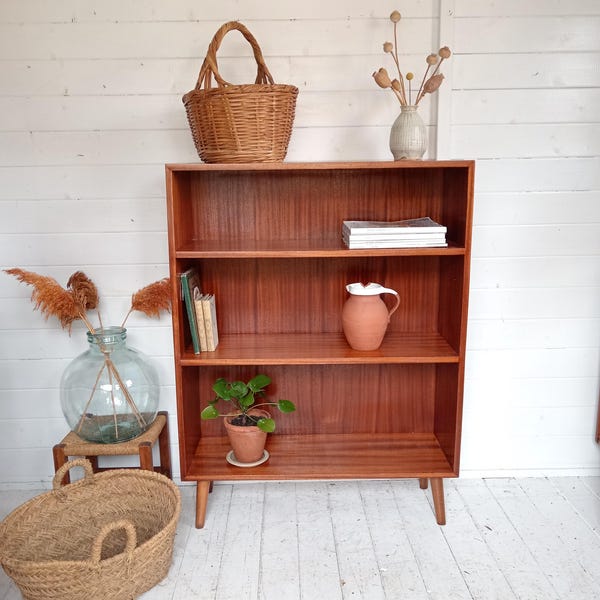 Midcentury bookcase, retro bookcase
