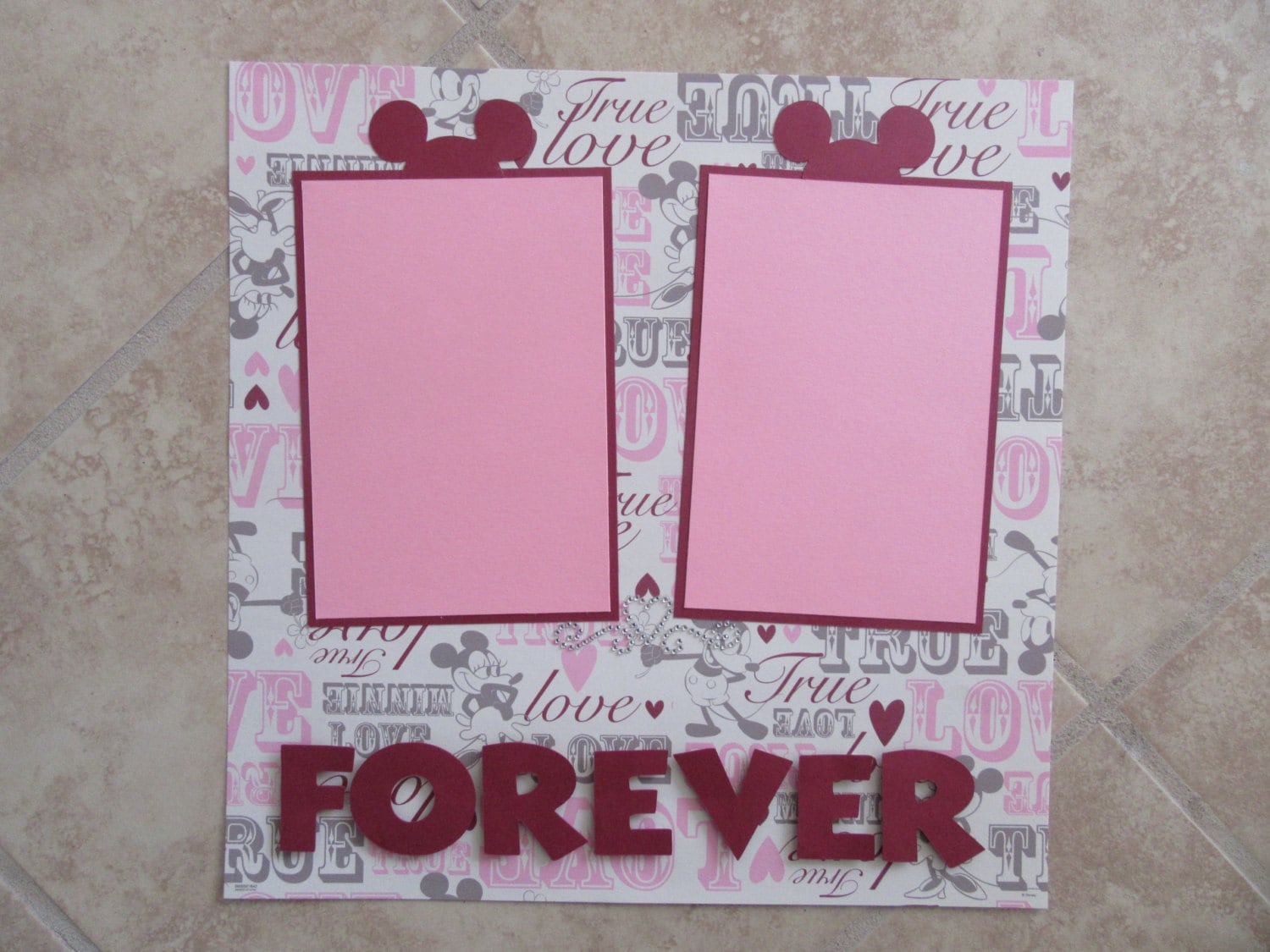 My Scrapbook Zone — We're Pregnant! (pink) - 12x12 Scrapbook Page Kit