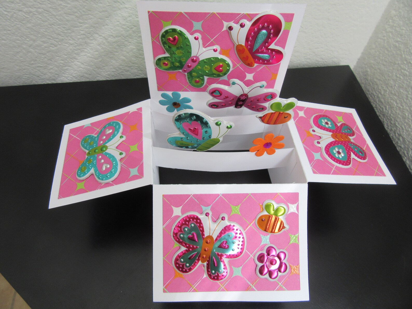 Butterfly Box Card Butterfly Cards Box Card With Etsy
