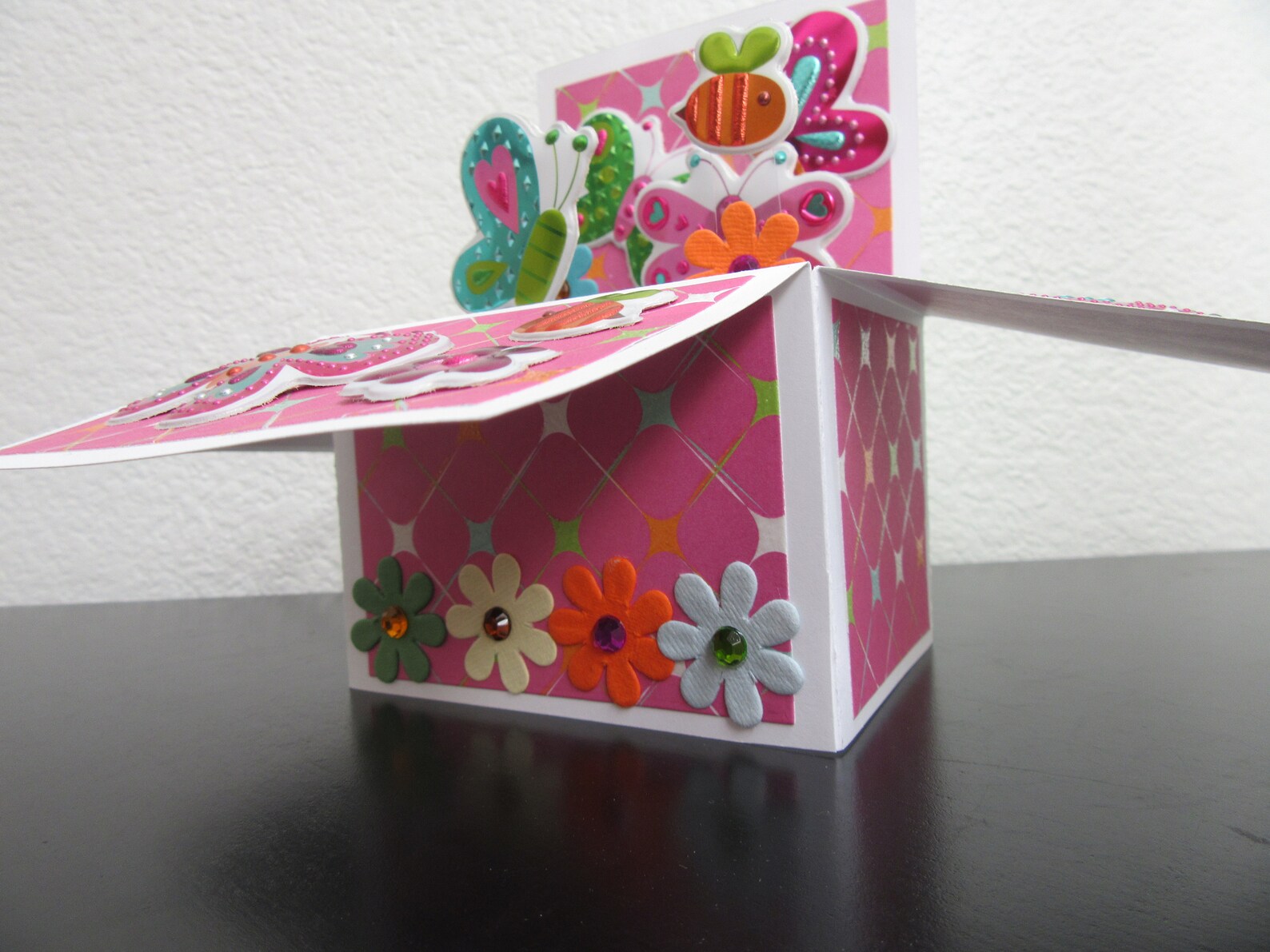 Butterfly Box Card Butterfly Cards Box Card With Etsy