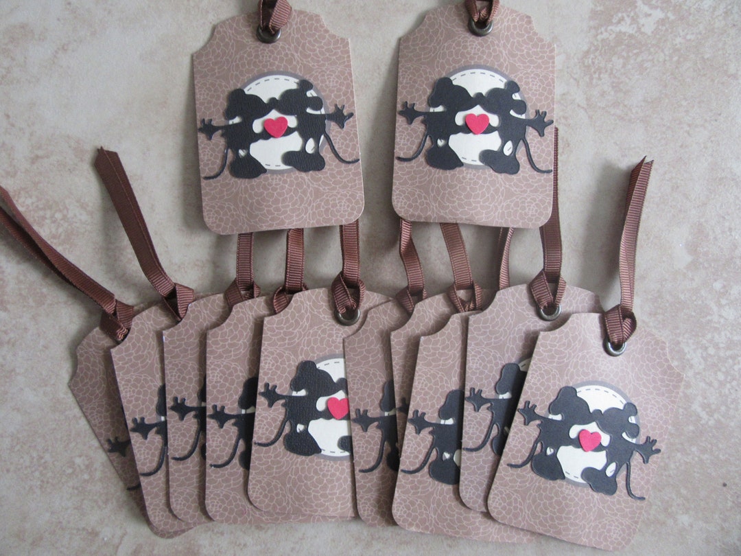 12PC Mickey Mouse Gift Tags Mickey &amp; Minnie Tags Mickey Mouse Gift Tags ...
