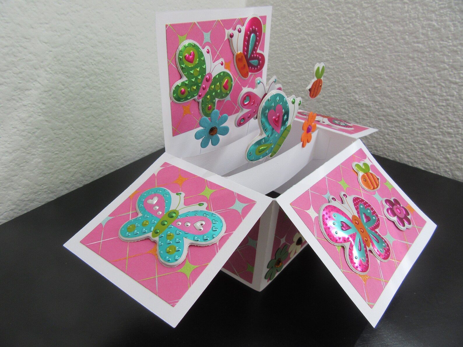 Butterfly Box Card Butterfly Cards Box Card With Etsy