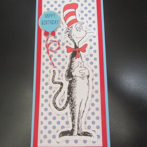 Cat in the Hat Inspired Birthday Card Cat in the Hat Dr. Seuss Cat in ...