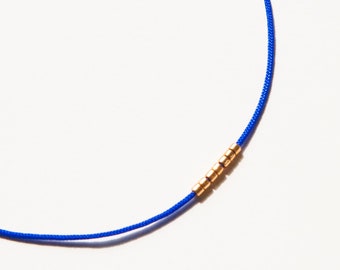 Principessa /// Cobalt Blue with Gold /// bright, delicate hand made bracelet /// Princess Bracelet