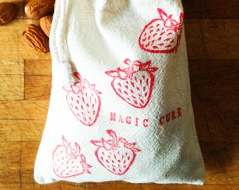 Zero Waste /// Magic Cure /// Snack Bag /// Drawstring Bag /// Reusable Produce Bag