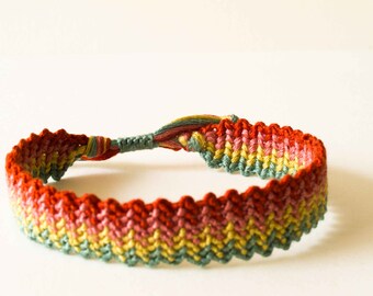 Regenbogen / / / Macrame Hand geknotete Armband