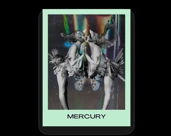 Mercury STICKER: Gemini Butterfly Tarot card decal