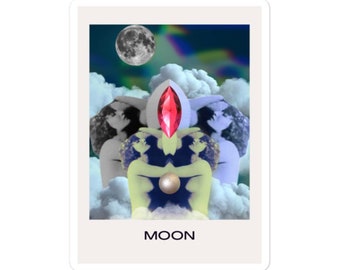 Moon Lunar STICKER | Cancer Zodiac Sign Art