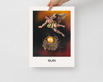 Apollo: The Golden Egg | Sun Tarot Card Art PRINT 11x14