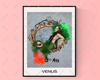 Venus pinup PRINT | vintage tarot art