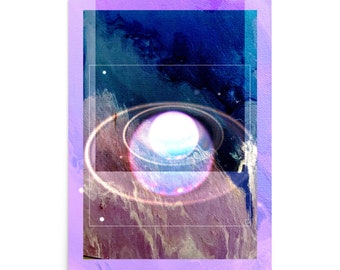 Urania Celestial Zodiac Art Print | Abstract Wall Art PRINT | Limited Edition