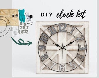 Diy Wall Clock Etsy Diy Wall Clock Etsy