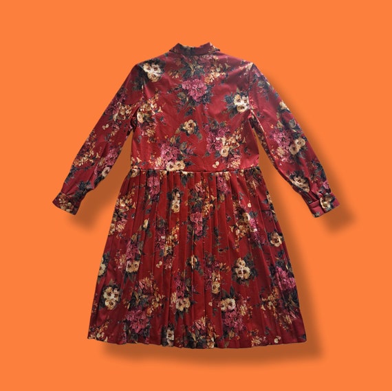 Vintage "Blair" Autumn Floral Dress - 70's - image 3