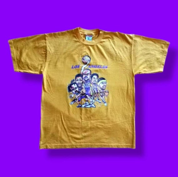 RARE Vintage "Los Angeles Lakers Caricature Champ… - image 1