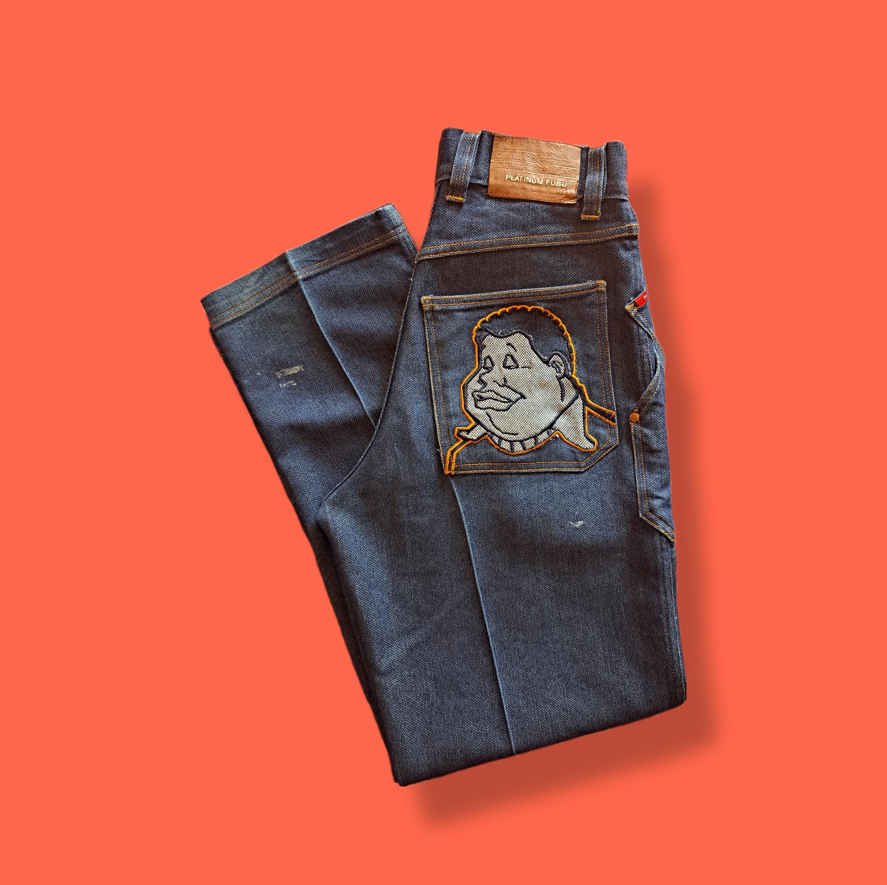 パンツ 00s platinum fubu Fat Albert buggy denim Vintage 